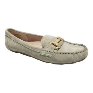 White Mountain Scotch Loafers Suede Leather Moccasin Comfort Shoe Size 10M
